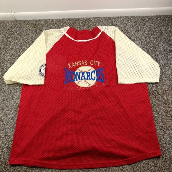 Vintage Kansas City Monarchs Jersey Negro League Bowood Enterprises Mens 2XL